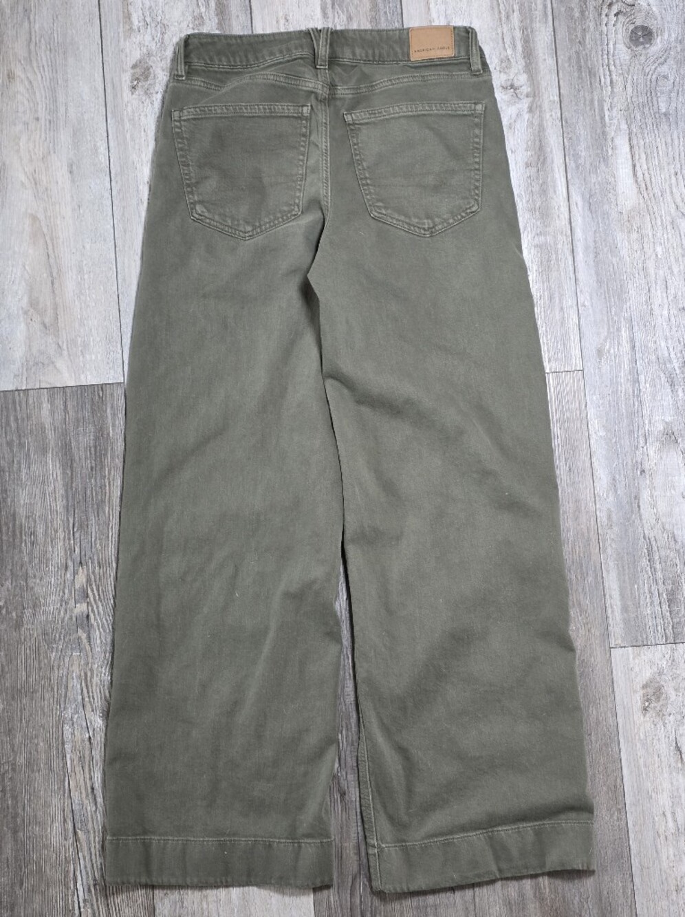 American Eagle Outfitters Women's Low-rise Baggy Wide Leg Front Seam Pants Sz 2 - Picture 8 of 8
